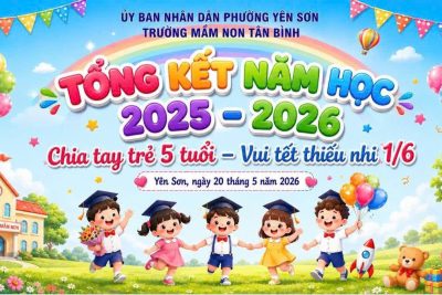 Hình ảnh buổi lễ tổng kết năm học 2025-2026 của trường mầm non Tân Bình